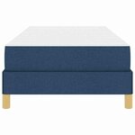 vidaXL Lit à ressorts avec matelas Bleu 80 x 200 cm tissu