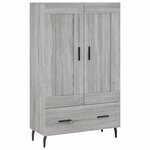 vidaXL Buffet haut sonoma gris 69 5x31x115 cm bois d'ingénierie