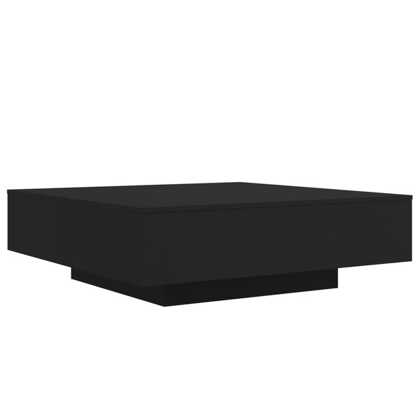 vidaXL Table basse noir 100x100x31 cm bois d'ingénierie