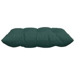 vidaXL Coussins de siège 2 Pièces Vert foncé 40 x 40 x 6 cm tissu