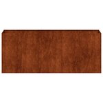 vidaXL Jardinière rouillé 200x40x80 cm acier inoxydable