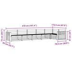 vidaXL Ensemble de canapés d'extérieur 6 Pièces Naturel