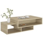 vidaXL Table basse Chêne sonoma 105x55x32 cm Aggloméré