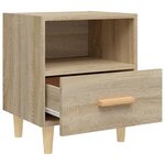 Vidaxl tables de chevet 2 pièces chêne sonoma 40x35x47 cm