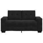 vidaXL Canapé causeuse noir 160x77x82 cm velours