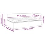 vidaXL Cadre de lit d'angle avec matelas 2 Pièces Vert Velours