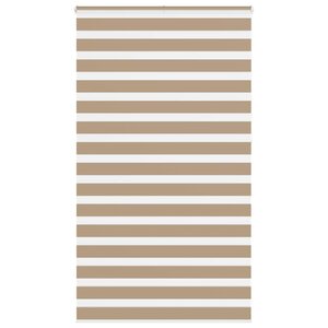 vidaXL Store zèbre marron sable largeur du tissu 115 9 cm polyester