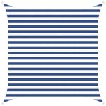 vidaXL Voile d'ombre Bleu et Blanc 2 5 x 2 5 m 100   polyester Oxford