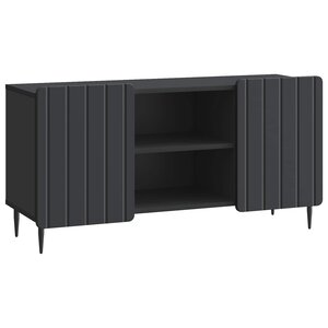 vidaXL Meuble TV Noir 102 x 34 5 x 52 cm Bois d'ingénierie