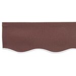vidaXL Bande de auvent Marron 2.3 x 0.2 m Toile
