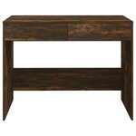 vidaXL Bureau Chêne fumé 101x50x76 5 cm Aggloméré
