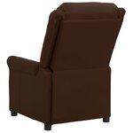 vidaXL Fauteuil de massage Marron Similicuir