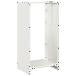 vidaXL Portant de bois chauffage blanc 40x30x80 cm