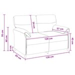 vidaXL Canapé 100  polyester  cadre en métal  MDF  Contreplaqué