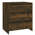 vidaXL Buffet Chêne fumé 70x41x75 cm Bois d'ingénierie
