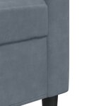 vidaXL Canapé à 3 places Gris foncé 210 cm Velours