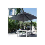 Parasol déporté carré en aluminium 3x3m roma