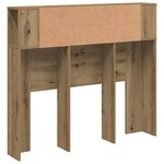 vidaXL Armoire de tête de lit chêne artisanal 120x19x104 5 cm