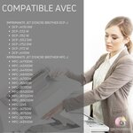 123CONSOMMABLES - LC123 - Pack 16 Cartouches Compatibles avec Brother LC123XL pour Imprimante DCP-J132W J152W J172W J552DW J752DW J4110DW MFC-J245 J6520DW J6720DW (4 Noir / 4 Cyan / 4 Magenta / 4 Jaune)