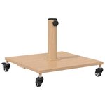 vidaXL Socles de parasol d'extérieur Bois clair 45 x 45 x 31.5 cm