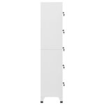 vidaXL Armoire à casiers Gris Clair 38x40x180 cm Acier