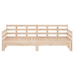 vidaXL Lit coulissant Bois de pin solide 2x(90x190) cm