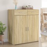 vidaXL Buffet chêne sonoma 80x42 5x93 cm bois d'ingénierie
