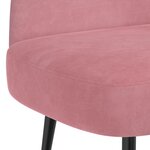 vidaXL Banc rembourré avec dossier Rose 110 x 60 x 76 cm Velours