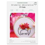 Coffret diy - broderie décorative - frida kahlo