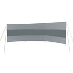 Bo-Camp Brise-vent Popular 500x140 cm Gris et anthracite