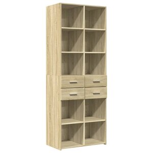 vidaXL Buffet haut chêne sonoma 70x42 5x185 cm bois d'ingénierie