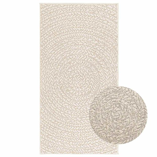 vidaXL Tapis ZIZUR crème 60x110 cm aspect de jute intérieur extérieur