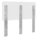 vidaXL Tête de lit Gris béton 120 cm Bois d'ingénierie