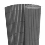 vidaXL Clôture de jardin double face 110x400 cm Gris