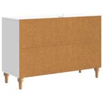 vidaXL Meuble TV avec tiroir Blanc 89 x 34 5 x 60 cm Bois d'ingénierie