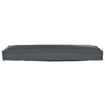 vidaXL Coussin Anthracite 120 x 40 x 8 cm Tissu Oxford