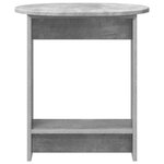 vidaXL Table d'appoint Gris béton 50 x 39 5 x 55 cm Bois d'ingénierie