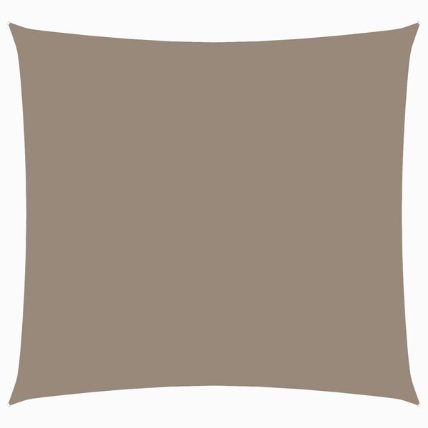 vidaXL Voile de parasol tissu oxford carré 6x6 m taupe