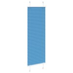 vidaXL Store plissé bleu 45x100 cm largeur du tissu 44 4 cm polyester