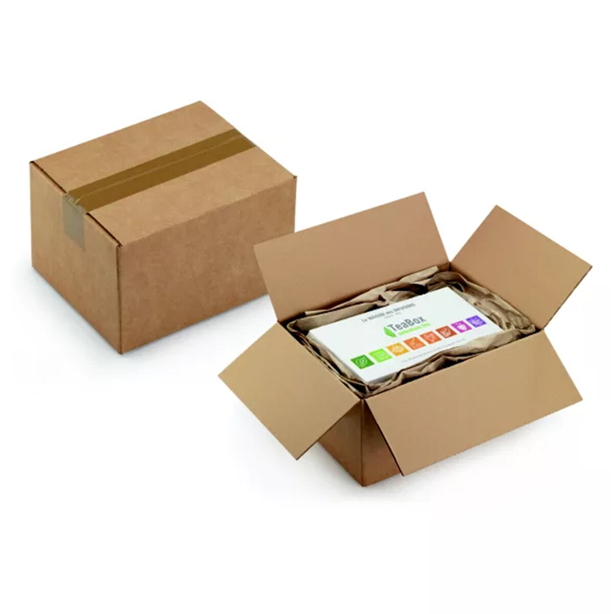 Lot De 75 Cartons D'expédition Simple Cannelure - 30x30x15 Cm (ext.) - Carton Marron KK36 - Capacité 20 Kg - Prêt à Assembler