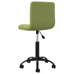 vidaXL Chaises pivotantes à manger lot de 4 vert clair velours