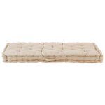 vidaXL Coussin de plancher de palette Coton 120x80x10 cm Beige