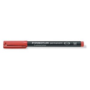 marqueur permanent 'Lumocolor 317M'  rouge  Tracé 1mm STAEDTLER