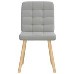 vidaXL Chaises à manger lot de 6 gris nuage tissu