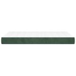 vidaXL Matelas de lit à ressorts ensachés fermeté moyenne 120x220x20 cm velours