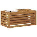 vidaXL Banc de Jardin Naturel 79 x 43 x 37 cm Bois d'Acacia Massif