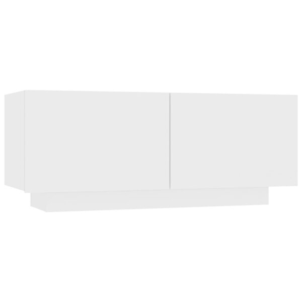 vidaXL Table de chevet blanc 100x35x40 cm bois d'ingénierie