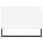 vidaXL Table basse Blanc 90x50x36 5 cm Bois d'ingénierie