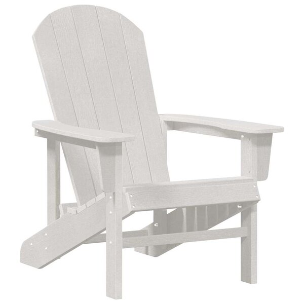 vidaXL Chaise Adirondack Blanc 74 x 82 x 92cm Plastique