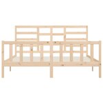 vidaXL Cadre de lit sans matelas 200x200 cm bois massif de pin